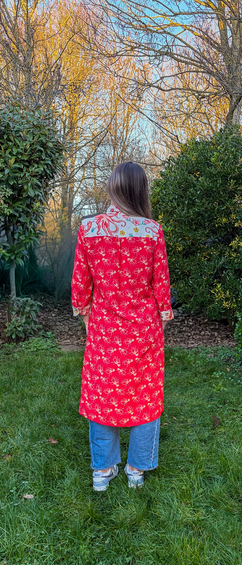 Mareas de Flores Shirt Dress