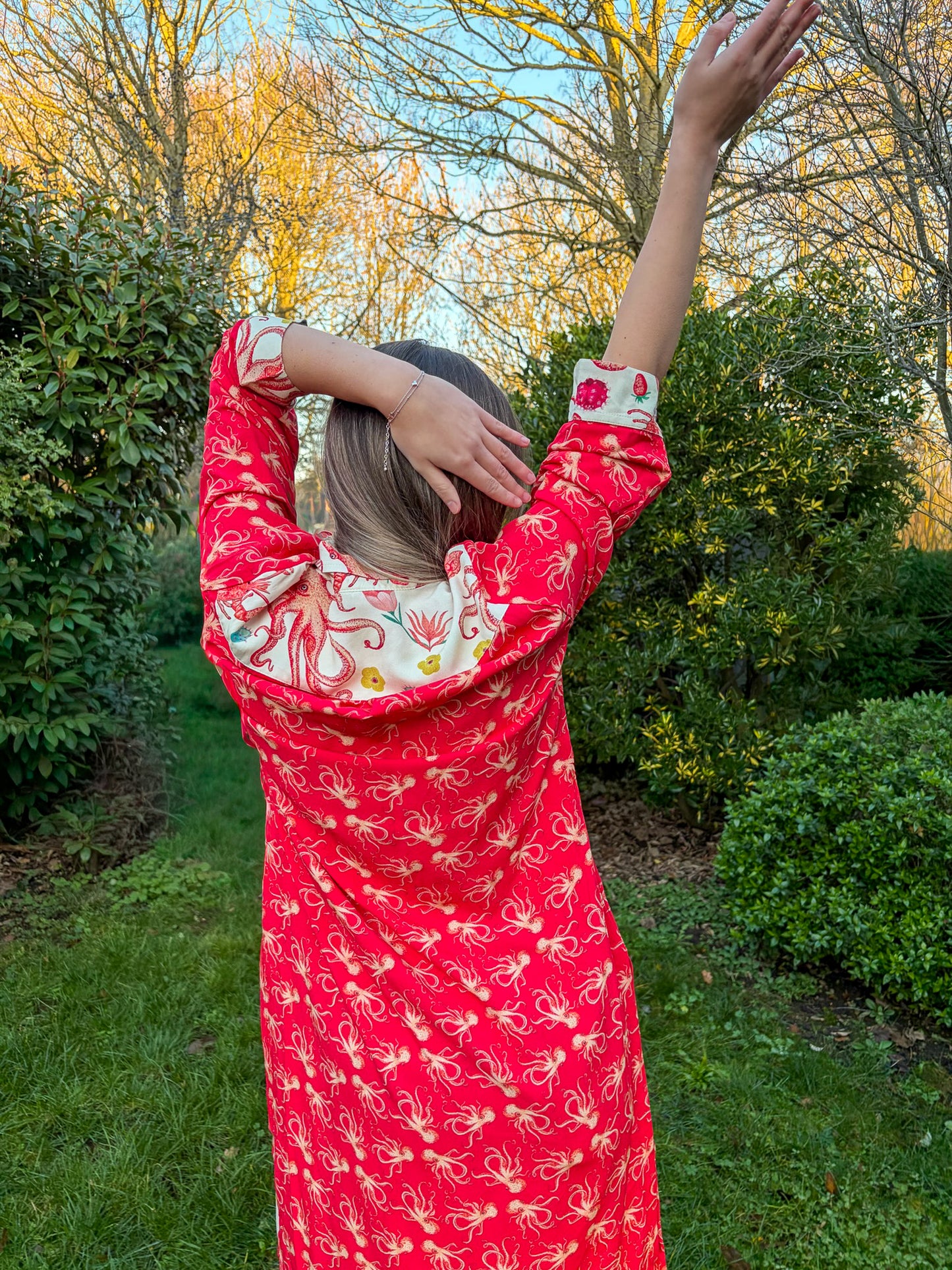 Mareas de Flores Shirt Dress