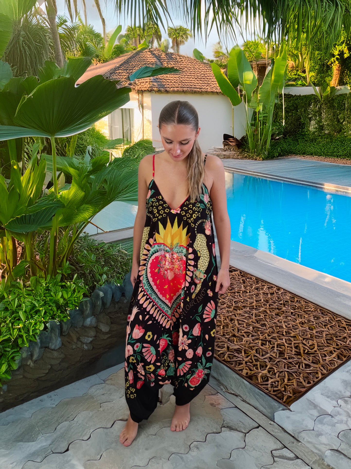 Jardín del Corazón Jumpsuit