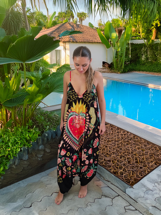 Jardín del Corazón Jumpsuit